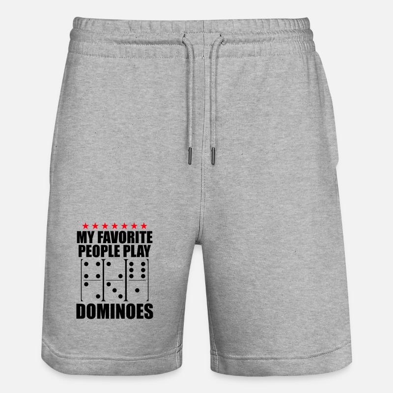 Conception de domino - Short de jogging bio TRAINER Stanley/Stella unisexe - gris chiné