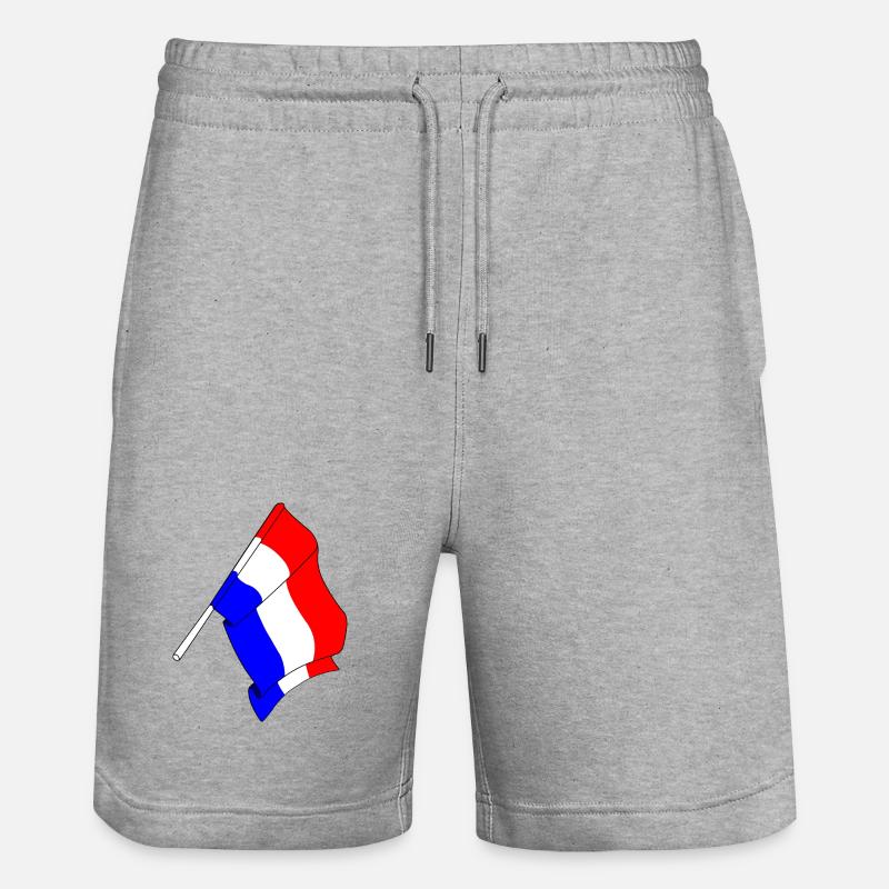 Drapeau des Pays-Bas - Short de jogging bio TRAINER Stanley/Stella unisexe - gris chiné