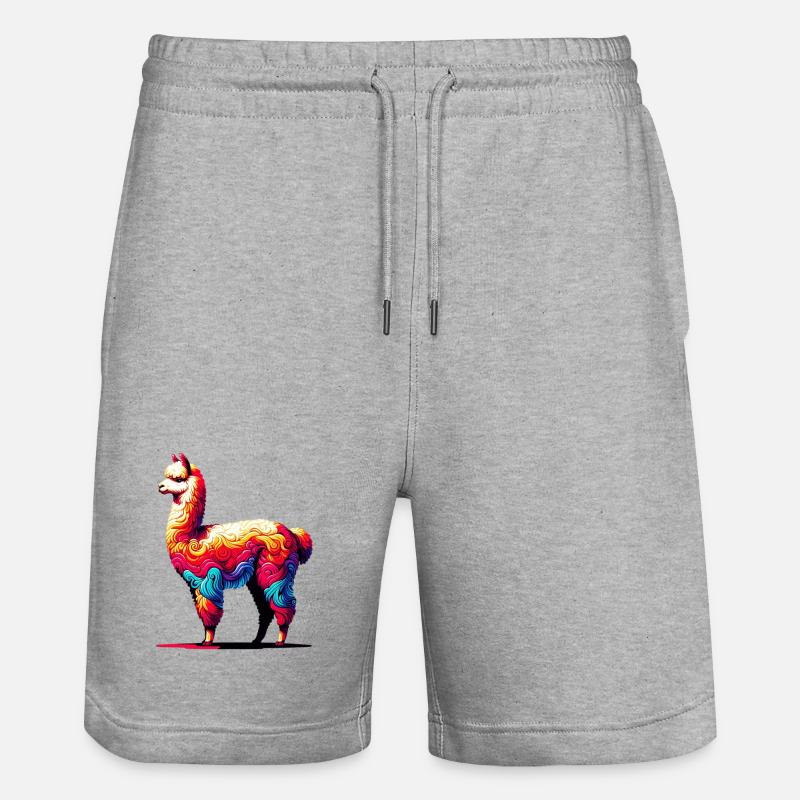 Alpaga - Short de jogging bio TRAINER Stanley/Stella unisexe - gris chiné
