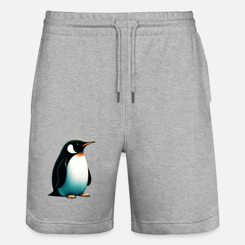 Pingouin - Short de jogging bio TRAINER Stanley/Stella unisexe - gris chiné