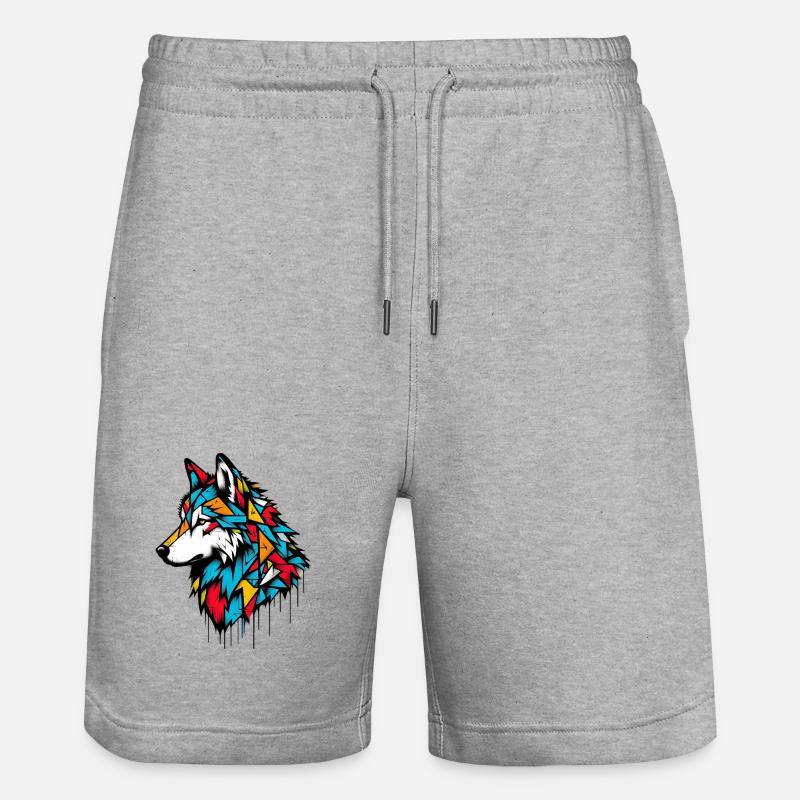 Loup - Short de jogging bio TRAINER Stanley/Stella unisexe - gris chiné