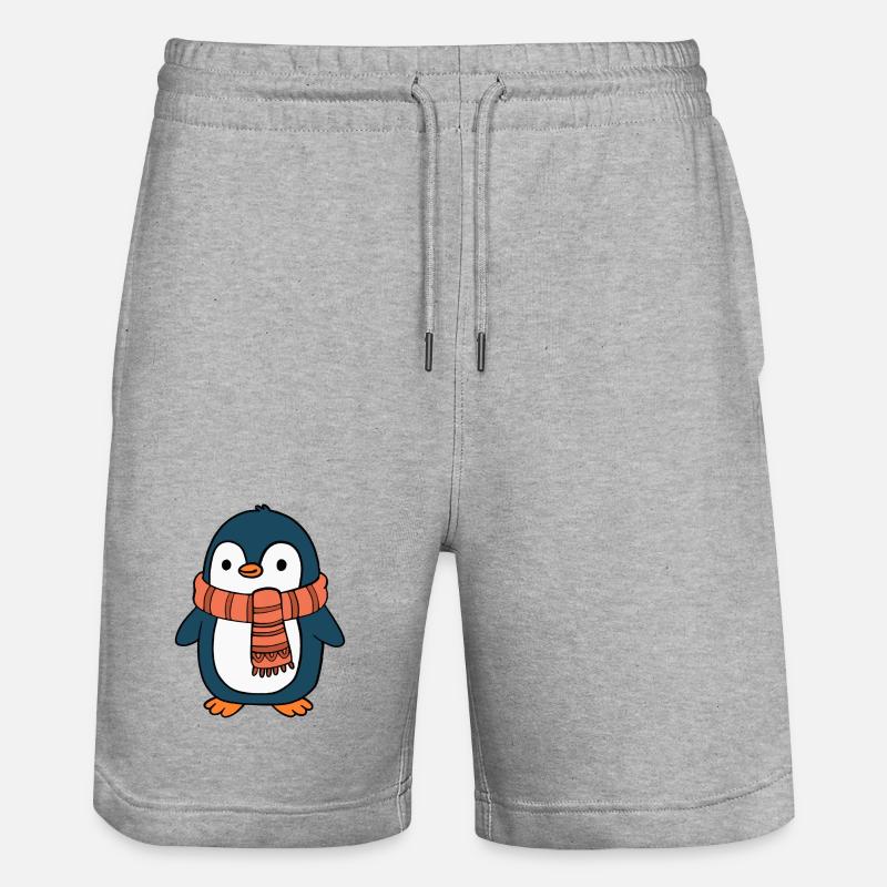 Pinguino - Pantaloncini da jogger ecologici unisex Trainer di Stanley/Stella - grigio melange