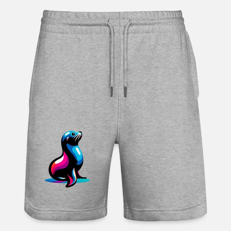 Phoque - Short de jogging bio TRAINER Stanley/Stella unisexe - gris chiné