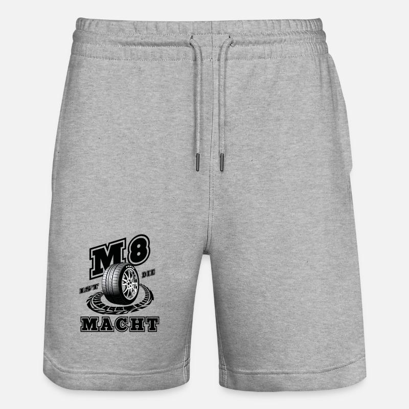 Puissance M8 - Short de jogging bio TRAINER Stanley/Stella unisexe - gris chiné