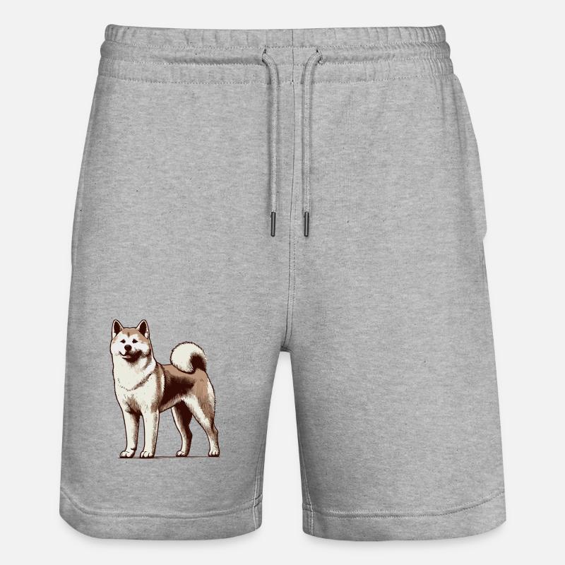 Akita - Short de jogging bio TRAINER Stanley/Stella unisexe - gris chiné