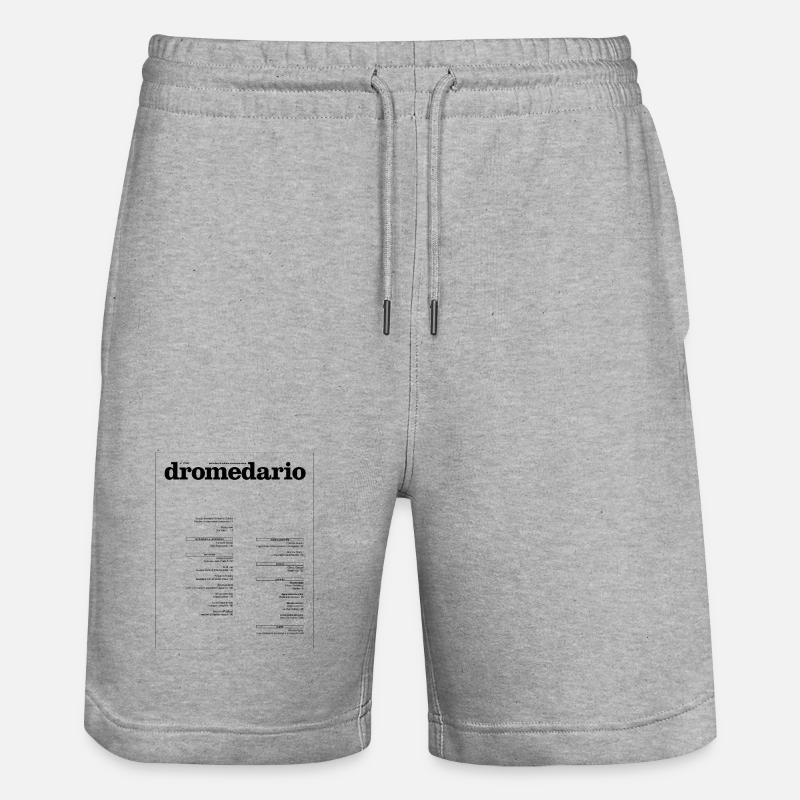 Dromedar 1 - Stanley/Stella Unisex Bio Joggingshorts Trainer  - Grau meliert