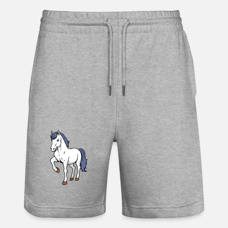 Cheval - Short de jogging bio TRAINER Stanley/Stella unisexe - gris chiné