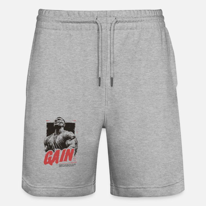 Combatif - Short de jogging bio TRAINER Stanley/Stella unisexe - gris chiné