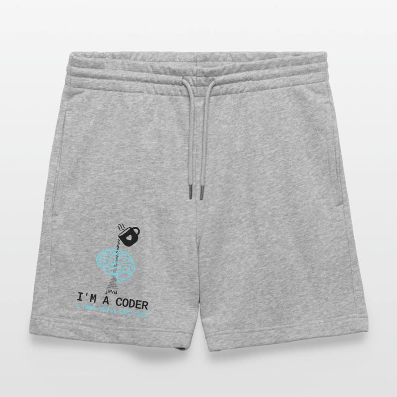 T-shirt Coder : Du café dans le code – Nerdy Programmie Short de jogging bio TRAINER Stanley/Stella unisexe