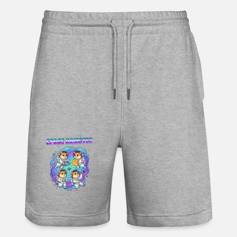 Space Hamster - Short de jogging bio TRAINER Stanley/Stella unisexe - gris chiné