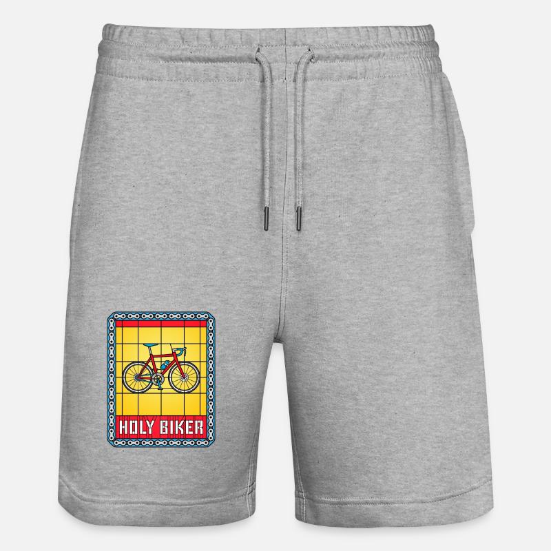 Vitrail de vélo - Short de jogging bio TRAINER Stanley/Stella unisexe - gris chiné