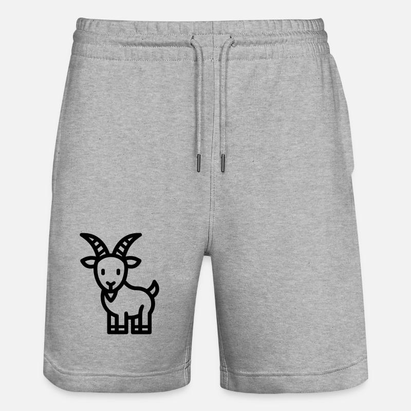 chèvre - Short de jogging bio TRAINER Stanley/Stella unisexe - gris chiné