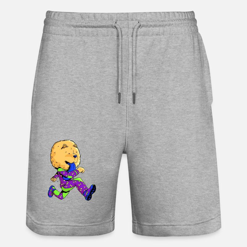 Chow-chow runner  - Short de jogging bio TRAINER Stanley/Stella unisexe - gris chiné