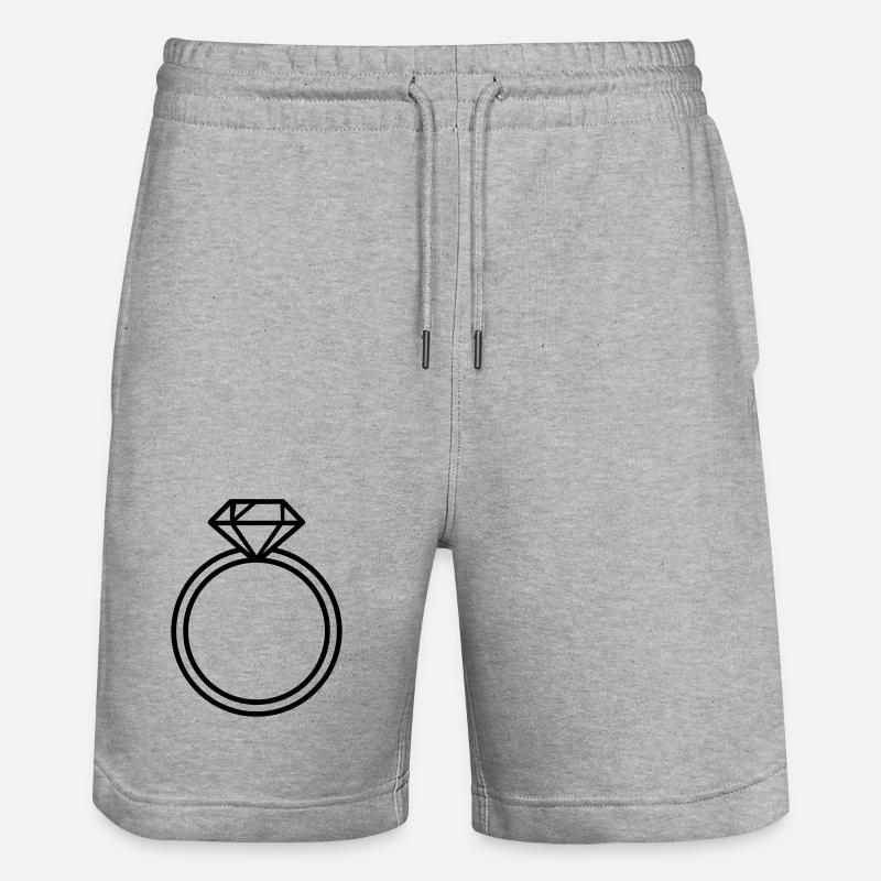 bague de mariage, - Short de jogging bio TRAINER Stanley/Stella unisexe - gris chiné