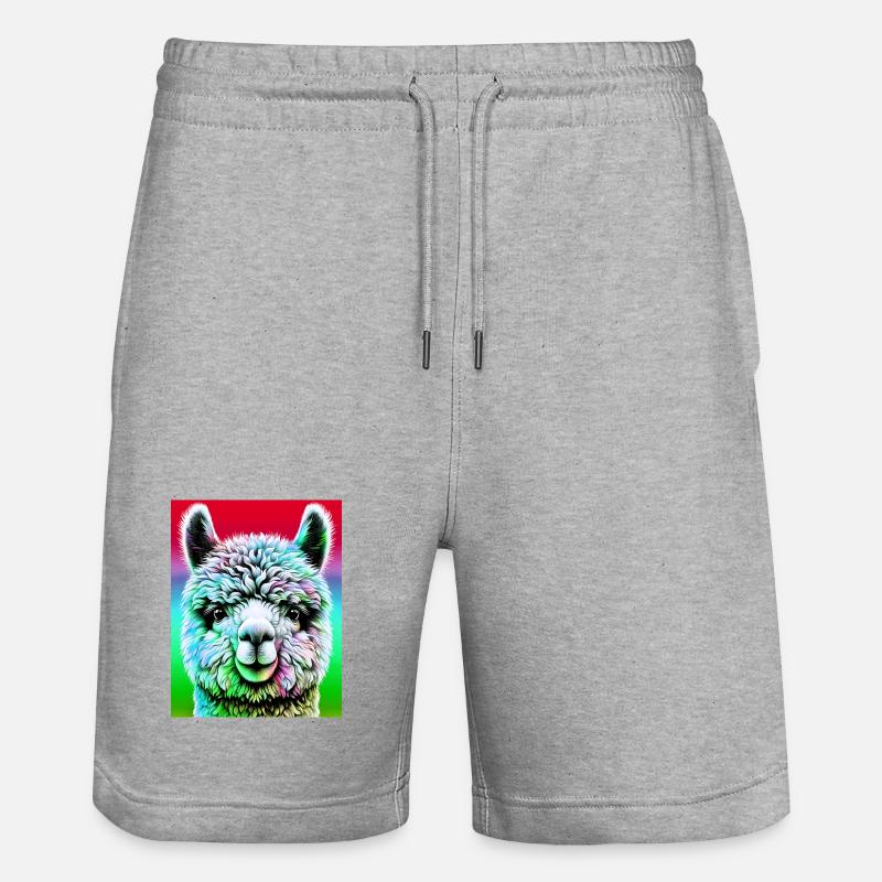 Alpaga - Short de jogging bio TRAINER Stanley/Stella unisexe - gris chiné