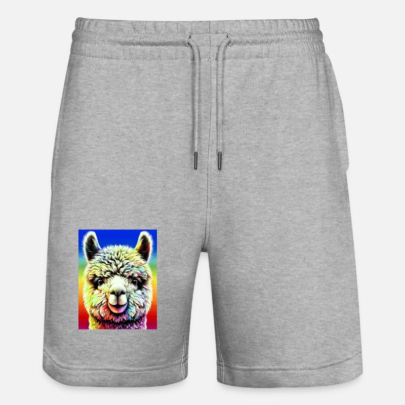 Alpaga - Short de jogging bio TRAINER Stanley/Stella unisexe - gris chiné