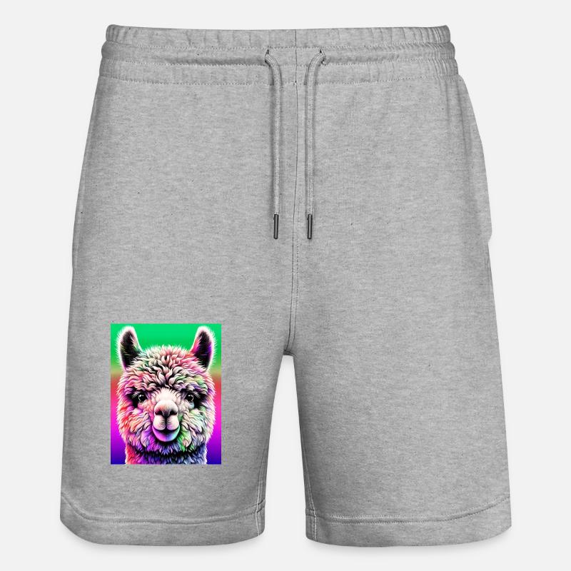 Alpaga - Short de jogging bio TRAINER Stanley/Stella unisexe - gris chiné