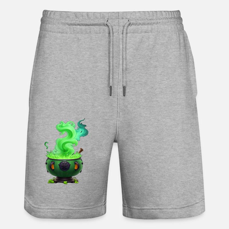 Hexenkessel - Stanley/Stella Unisex Bio Joggingshorts Trainer  - Grau meliert