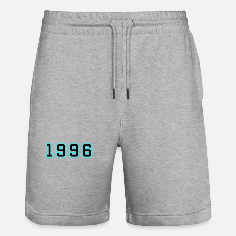 1996 Année Anniversaire - Short de jogging bio TRAINER Stanley/Stella unisexe - gris chiné