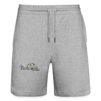 Nordic Sports Addicts - Stanley/Stella Unisex Bio Joggingshorts Trainer  - Grau meliert - Vorne - Nik (191cm) & Marisol (170cm)