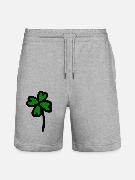 Cloverleaf - Stanley/Stella Trainer Unisex Organic Jogging Shorts - heather grey