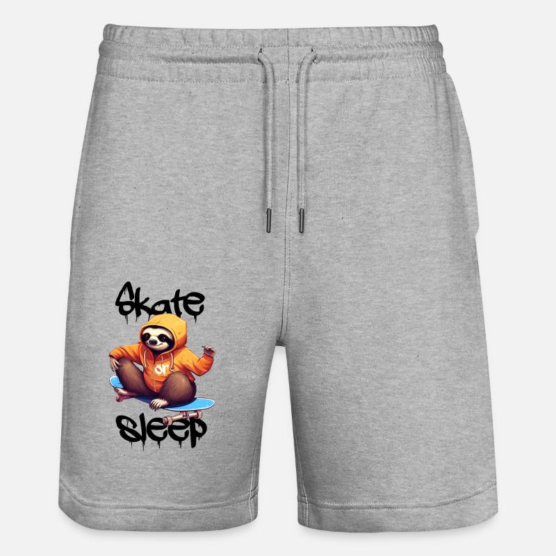 Patiner ou dormir - Short de jogging bio TRAINER Stanley/Stella unisexe - gris chiné