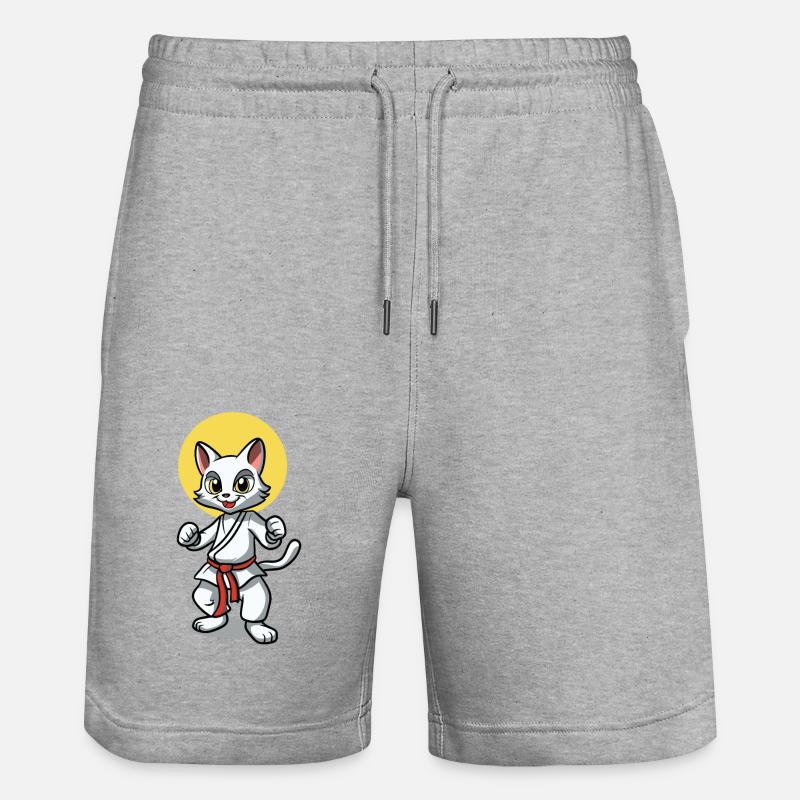 Chat de combat - Short de jogging bio TRAINER Stanley/Stella unisexe - gris chiné
