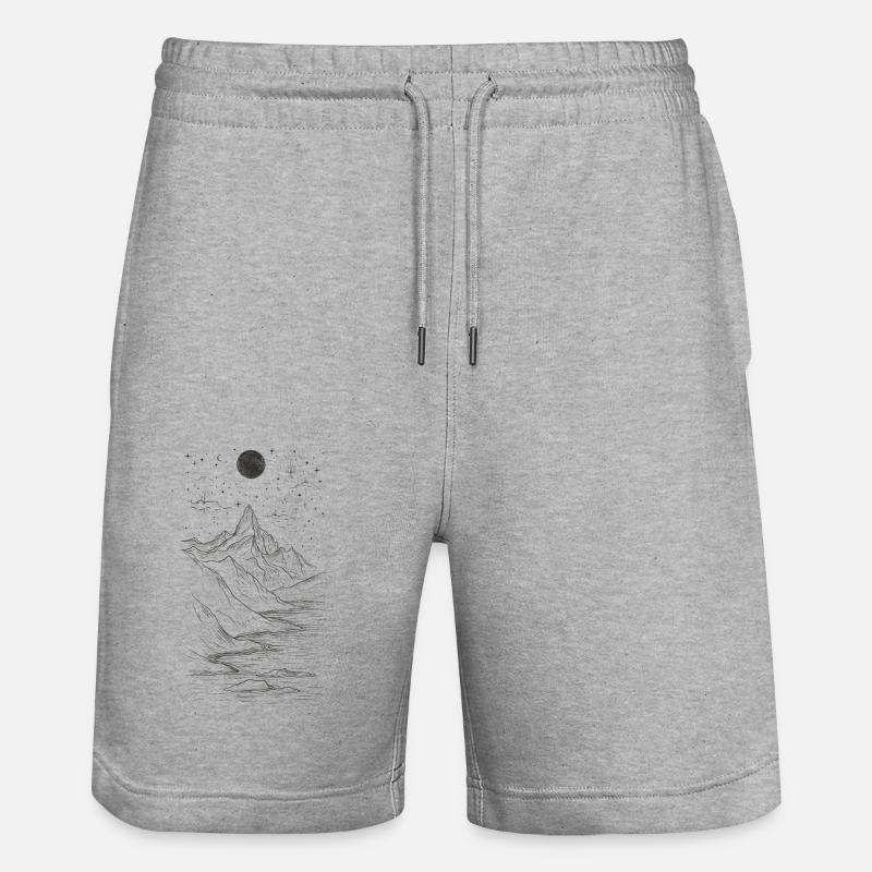 Plage de la lune - Short de jogging bio TRAINER Stanley/Stella unisexe - gris chiné