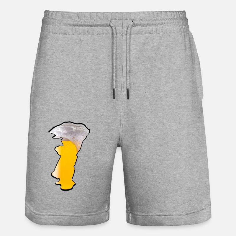 Alsace Bière - Short de jogging bio TRAINER Stanley/Stella unisexe - gris chiné