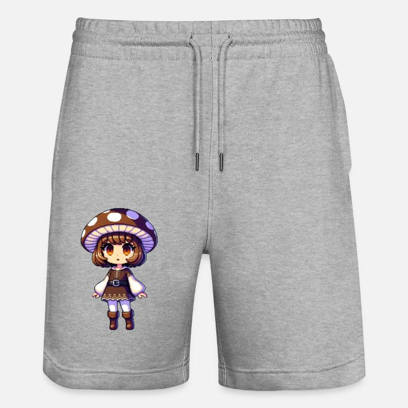 Pose mignonne - Short de jogging bio TRAINER Stanley/Stella unisexe - gris chiné