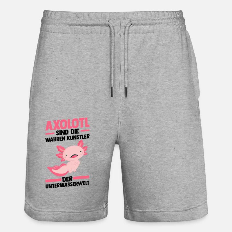 Axolotl - Short de jogging bio TRAINER Stanley/Stella unisexe - gris chiné