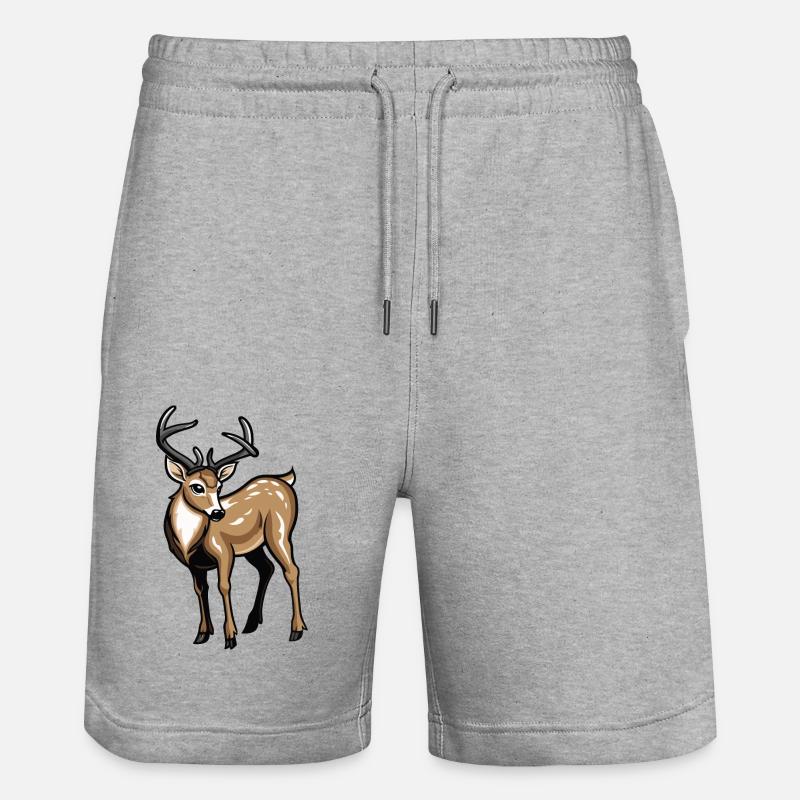 chevreuil - Short de jogging bio TRAINER Stanley/Stella unisexe - gris chiné