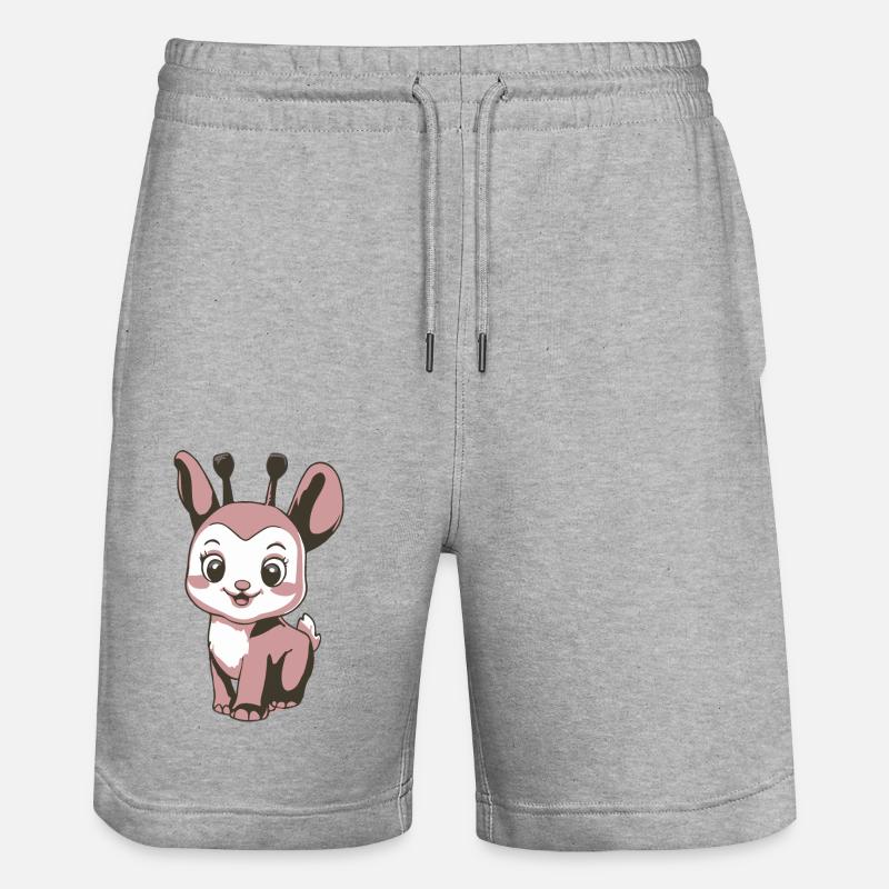 ANIMAL MIGNON - Short de jogging bio TRAINER Stanley/Stella unisexe - gris chiné