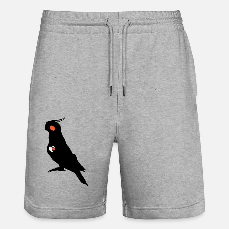 Amateur de calopsitte - Short de jogging bio TRAINER Stanley/Stella unisexe - gris chiné