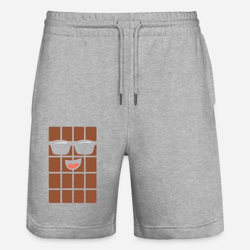 Chocolat - Short de jogging bio TRAINER Stanley/Stella unisexe - gris chiné