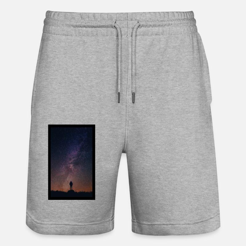 Ciel Noir Photo Science Fiction - Short de jogging bio TRAINER Stanley/Stella unisexe - gris chiné