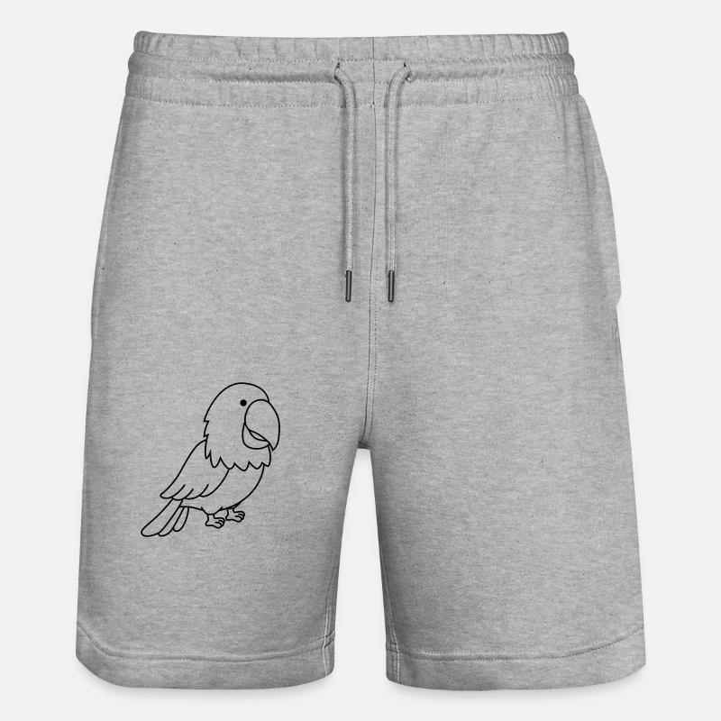 perroquet - Short de jogging bio TRAINER Stanley/Stella unisexe - gris chiné