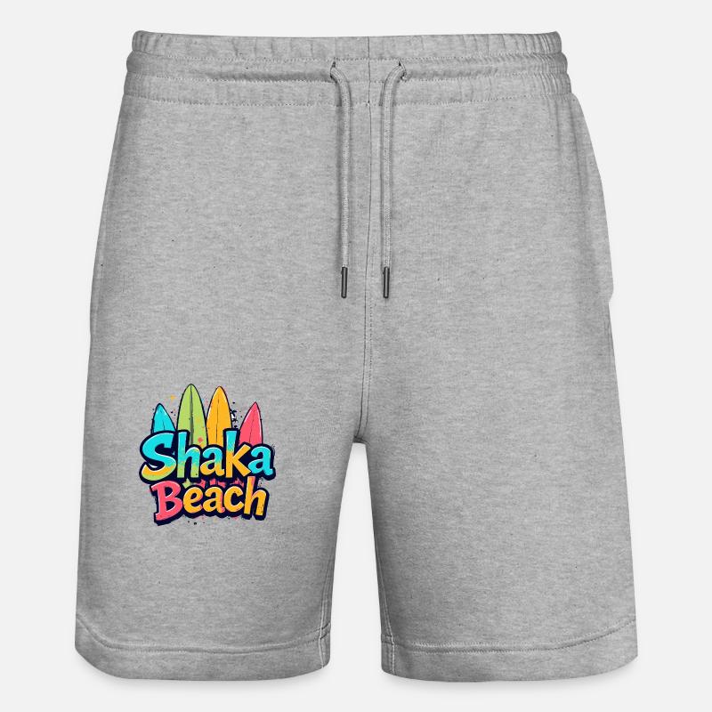 Plage de Shaka - Short de jogging bio TRAINER Stanley/Stella unisexe - gris chiné