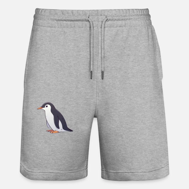 Pingouin - Short de jogging bio TRAINER Stanley/Stella unisexe - gris chiné