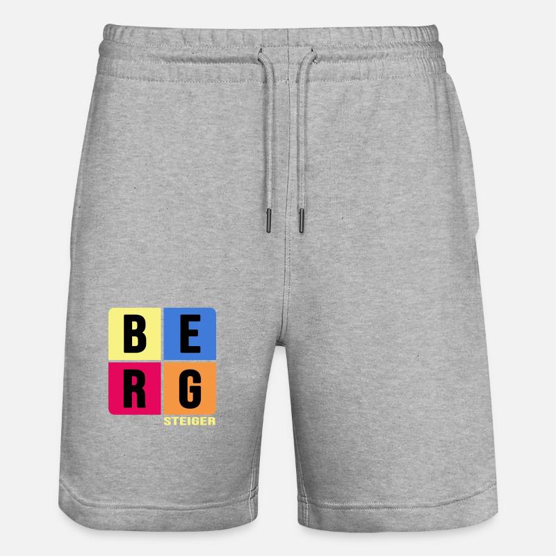 escalade, alpinisme, alpinisme, sommet - Short de jogging bio TRAINER Stanley/Stella unisexe - gris chiné