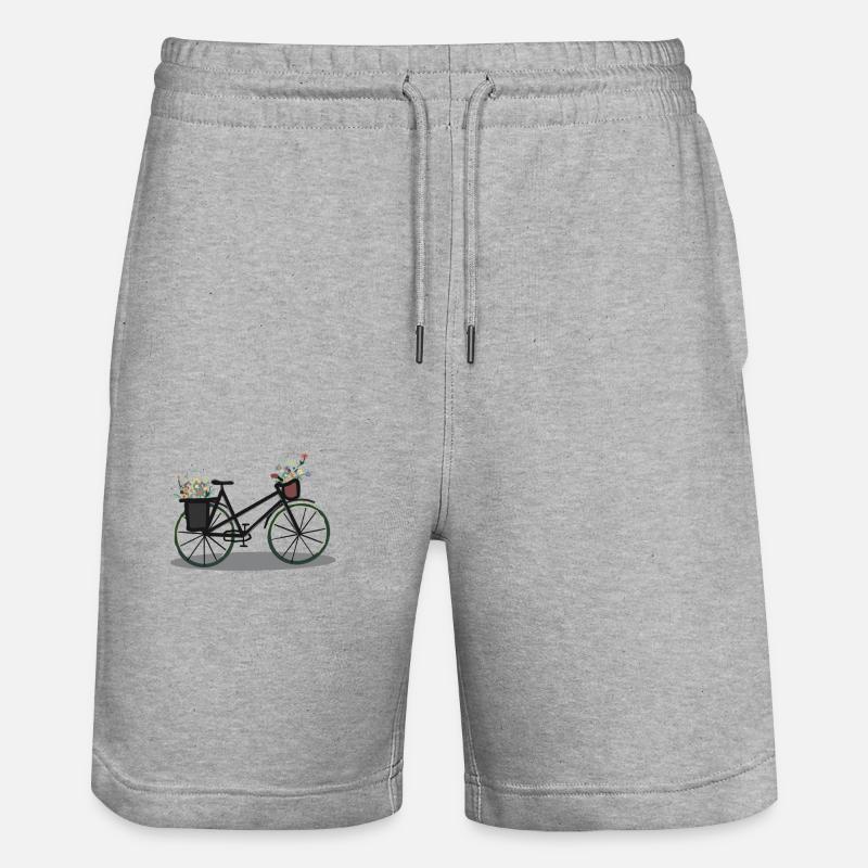 Roue Flower Power - Short de jogging bio TRAINER Stanley/Stella unisexe - gris chiné