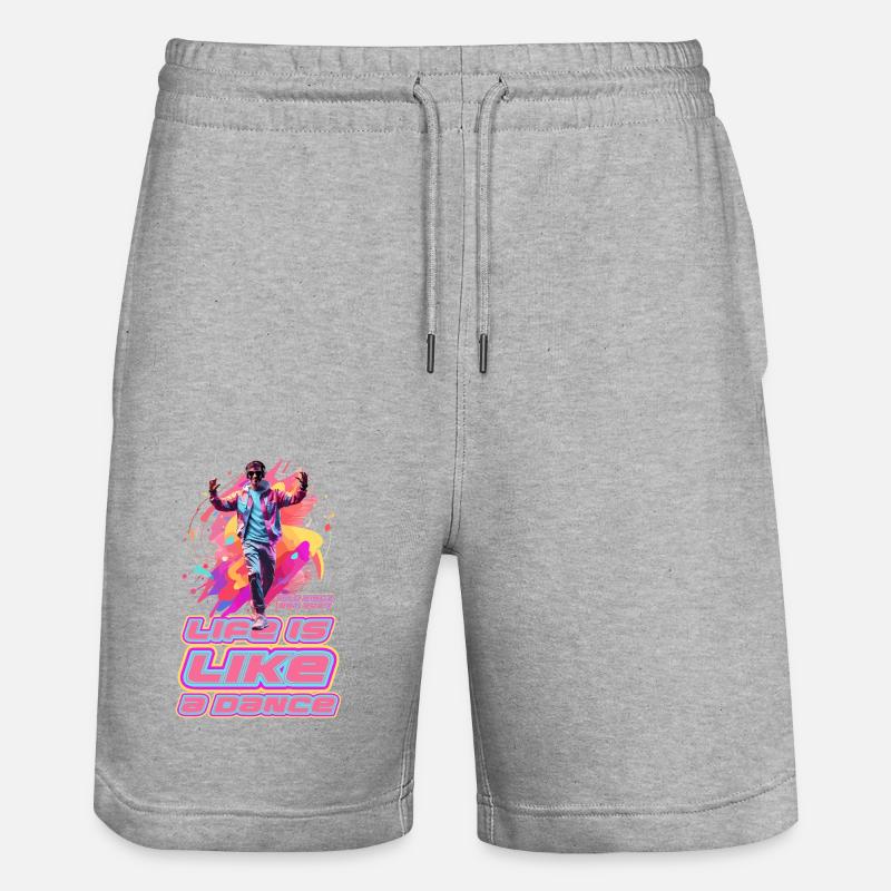 Tanzen - Stanley/Stella Unisex Bio Joggingshorts Trainer  - Grau meliert