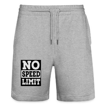 6061912 121799825 Geschwindigkeit - Stanley/Stella Unisex Bio Joggingshorts Trainer  - Grau meliert - Vorne - Nik (191cm) & Marisol (170cm)