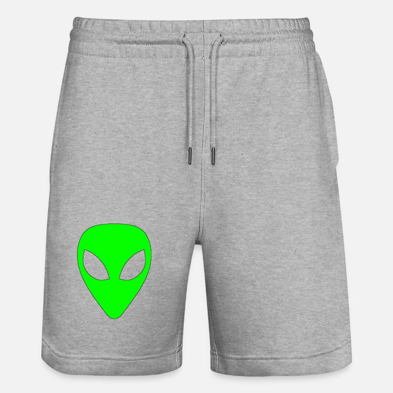 Alien - Vert clair - Short de jogging bio TRAINER Stanley/Stella unisexe - gris chiné