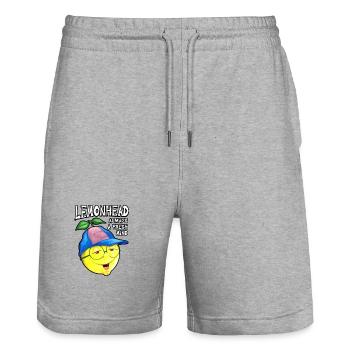 Lemonhead, toujours un frais - Short de jogging bio TRAINER Stanley/Stella unisexe - gris chiné - Devant - Nik (191cm) & Marisol (170cm)