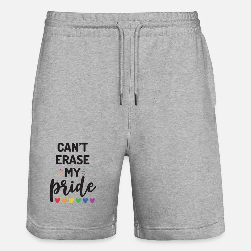 Impossible d’effacer ma fierté - Short de jogging bio TRAINER Stanley/Stella unisexe - gris chiné