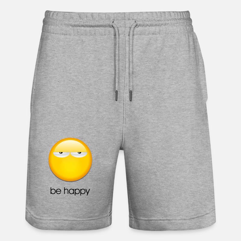 Be happy - Short de jogging bio TRAINER Stanley/Stella unisexe - gris chiné