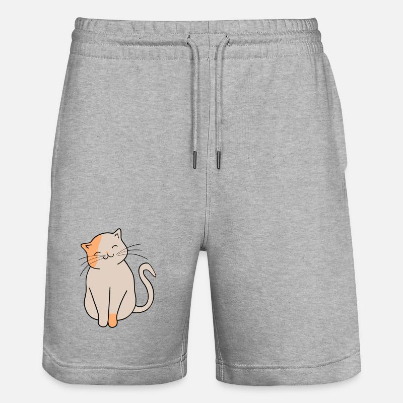 Chat - Short de jogging bio TRAINER Stanley/Stella unisexe - gris chiné