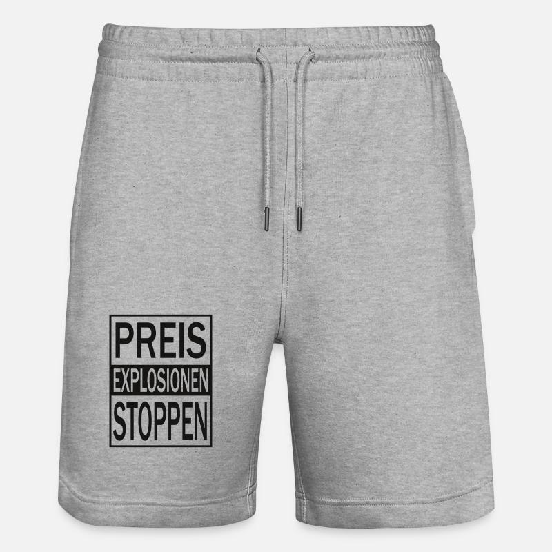 Arrêtez l’explosion des prix - Short de jogging bio TRAINER Stanley/Stella unisexe - gris chiné