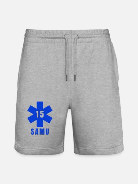 UAS, emergencies, ambulance - Stanley/Stella Trainer Unisex Organic Jogging Shorts - heather grey